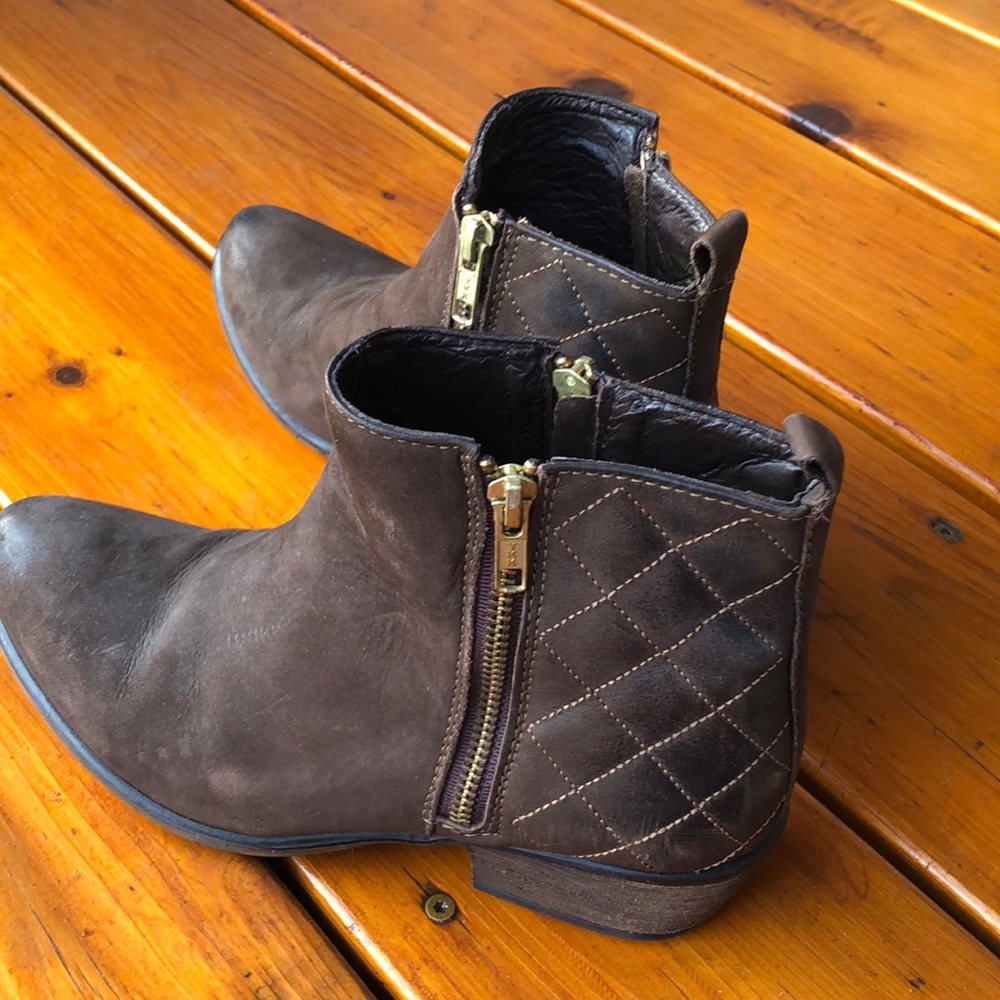 Brown booties